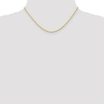 Load image into Gallery viewer, 10K Yellow Gold 1.5mm Machine Made Diamond Cut Rope Chain Necklace