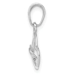 Load image into Gallery viewer, 10K Yellow White Rose Gold Polished Intertwined Double Heart Pendant