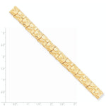Load image into Gallery viewer, 10K Yellow Gold 10mm Nugget Bracelet