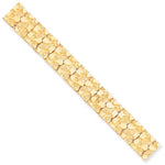Load image into Gallery viewer, 10K Yellow Gold 15mm Nugget Bracelet
