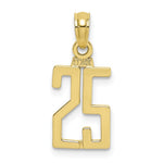 Load image into Gallery viewer, 10K Yellow Gold Number Pendant