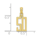 Load image into Gallery viewer, 10K Yellow Gold Number Pendant