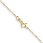 Load image into Gallery viewer, 10K Yellow Gold .6mm Solid Diamond-cut Cable Chain Necklace