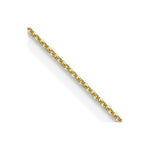 Load image into Gallery viewer, 10K Yellow Gold .6mm Solid Diamond-cut Cable Chain Necklace