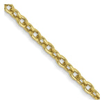 Load image into Gallery viewer, 10K Yellow Gold 2mm Solid Polished Cable Chain