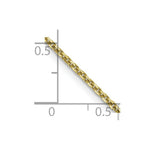 Load image into Gallery viewer, 10K Yellow Gold 1.3mm Solid Diamond-cut Cable Chain Necklace