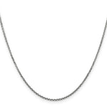 Load image into Gallery viewer, 10k White Gold 1.3mm Solid Diamond-cut Cable Chain