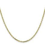 Load image into Gallery viewer, 10K Yellow Gold 2.2mm Diamond-cut Cable Chain