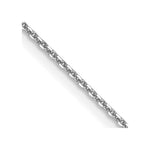 Load image into Gallery viewer, 10k White Gold 0.9mm Diamond-cut Cable Chain