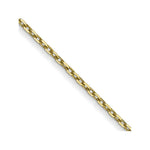 Load image into Gallery viewer, 10K Yellow Gold .8mm Diamond-cut Cable Chain Necklace