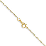 Load image into Gallery viewer, 10K Yellow Gold .8mm Diamond-cut Cable Chain Necklace