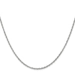 Load image into Gallery viewer, 10k White Gold 1.3mm Heavy Baby Rope Chain