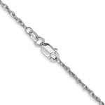 Load image into Gallery viewer, 10k White Gold 1.3mm Heavy Baby Rope Chain