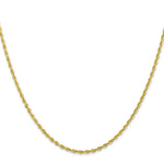 Load image into Gallery viewer, 10K Yellow Gold 2.00mm Diamond-cut Quadruple Rope Chain
