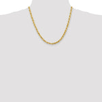 Load image into Gallery viewer, 10K Yellow Gold 5.0mm Diamond-cut Quadruple Rope Chain