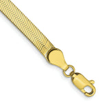 Load image into Gallery viewer, 10K Yellow Gold 4.0mm Silky Herringbone Chain