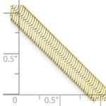 Load image into Gallery viewer, 10K Yellow Gold 5.5mm Silky Herringbone Chain