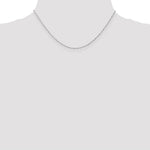 Load image into Gallery viewer, 14K White Gold 1mm Singapore Chain (CARDED) Necklace