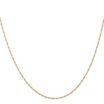 Load image into Gallery viewer, 14K Yellow Gold 1mm Singapore Chain (CARDED) Necklace