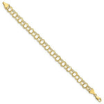 Load image into Gallery viewer, 10k Yellow Gold Triple Link Charm Bracelet