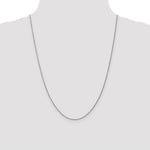 Load image into Gallery viewer, 10K White Gold 1.2mm Machine Made Diamond Cut Rope Chain Necklace