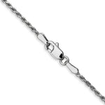 Load image into Gallery viewer, 10K White Gold 1.5mm Machine Made Diamond Cut Rope Chain Necklace