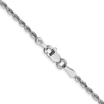 Load image into Gallery viewer, 10k White Gold 1.84mm Diamond-cut Quadruple Rope Chain
