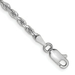 Load image into Gallery viewer, 10k White Gold 2.75mm Diamond-cut Quadruple Rope Chain