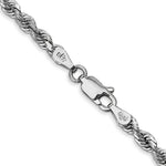 Load image into Gallery viewer, 10k White Gold 3.35mm Diamond-cut Quadruple Rope Chain