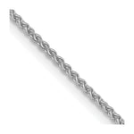 Load image into Gallery viewer, 10k White Gold 1.25mm Solid Polished Spiga Chain