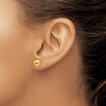 Load image into Gallery viewer, 10K Yellow Gold Polished Ball Post Earrings