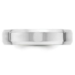 Load image into Gallery viewer, 10K White Gold 5mm Bevel Edge Comfort Fit Wedding Band Ring