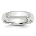 Load image into Gallery viewer, 10K White Gold 5mm Bevel Edge Comfort Fit Wedding Band Ring