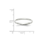 Load image into Gallery viewer, 10K White Gold 2mm Comfort Fit Wedding Band Ring