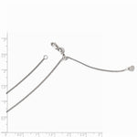 Load image into Gallery viewer, Leslies 14K White Gold Adjustable Wheat Chain Necklace Length 22'' inches