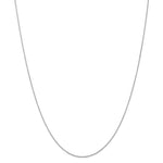 Load image into Gallery viewer, Leslies 14K White Gold .80mm Round Diamond-cut Wheat Necklace Length 16'' inches