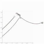 Load image into Gallery viewer, Leslies 14K White Gold Adjustable Box Chain Necklace Length 22'' inches