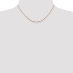 Load image into Gallery viewer, Leslies 14K Rose Gold Octagon Sparkle Box Chain Necklace Length 16'' inches