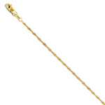 Load image into Gallery viewer, Leslies 14K Yellow Gold Singapore Chain w/Lock Bracelet Length 9'' inches