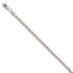 Load image into Gallery viewer, Leslies 14K White Gold 2mm Diamond Cut Rope Chain Bracelet Length 7'' inches
