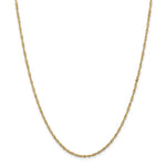 Load image into Gallery viewer, Leslies 14K Yellow Gold Singapore Chain Necklace Length 16'' inches