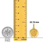 Load image into Gallery viewer, 14k Saint Anne Medal Charm and Pendant in 3 sizes -with Chain Options