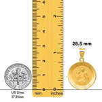 Load image into Gallery viewer, 14k Saint Anne Medal Charm and Pendant in 3 sizes -with Chain Options