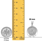 Load image into Gallery viewer, Saint Anthony 14K Gold Medal Pendant Charm - Yellow or White Gold - with Chain options