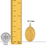 Load image into Gallery viewer, 14K Gold Miraculous Medal Oval Pendant - 7 sizes - Small - Medium - Large - X-Large