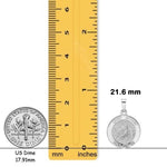 Load image into Gallery viewer, Saint Anthony 14K Gold Medal Pendant Charm - Yellow or White Gold - with Chain options