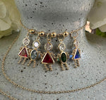 Load image into Gallery viewer, Birthstone Kids - Girls and Boys Pendants, Spacer Beads, Chains, Necklaces in 10K 14K Gold - all Months