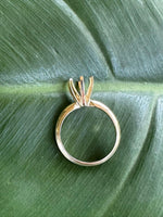 Load image into Gallery viewer, 14K 6-Prong Solitaire Ring Mounting for Single Round Stone - for Engagement Rings - in White, Yellow, and Rose Gold, or Platinum