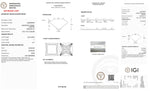 Load image into Gallery viewer, Certified 3 Carat Princess cut Lab Grown Loose Diamond Clarity/Color VS1 F - IGI Certification Lab Report