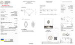 Load image into Gallery viewer, 1 Carat Certified Lab Grown Marquise Loose Diamond VVSS I with IGI Certification Report Papers